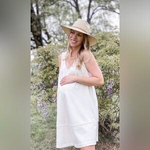 NWT The Nines By Hatch in Ivory Maternity Dress XL